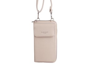 Malá crossbody kabelka (pouzdro na mobil a peněženka) Flora 60 béžová