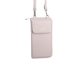 Malá crossbody kabelka (pouzdro na mobil a peněženka) Flora 60 světlerůžová