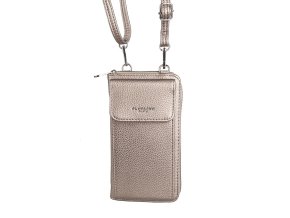 Malá crossbody kabelka (pouzdro na mobil a peněženka) Flora 60 antická zlatá