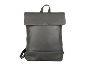 Střední/velký kožený batoh Borse in Pelle 235 o obsahu cca. 6 l tmavěšedý na formát A4