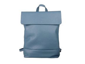Střední/velký kožený batoh Borse in Pelle 235 o obsahu cca. 6 l džínově modrý na formát A4