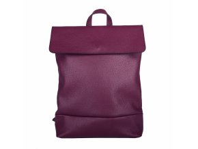 Střední/velký kožený batoh Borse in Pelle 235 o obsahu cca. 6 l vínový na formát A4