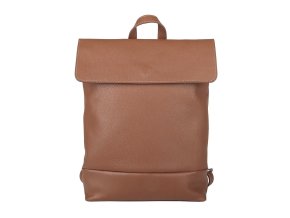 Střední/velký kožený batoh Borse in Pelle 235 o obsahu cca. 6 l hnědý na formát A4
