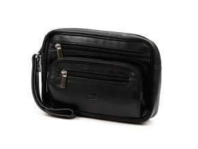 Hladká kožená pánská etue Nordee no. 104S černá