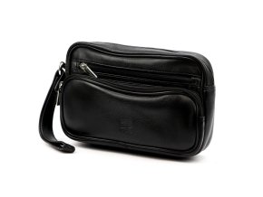 Hladká kožená pánská etue Nordee no. 201 černá