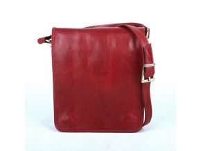 Unisex crossbody taška no. 48 tmavěčervená