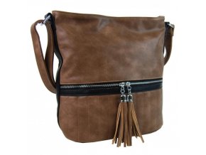 vyr 3454elegantni damska crossbody kabelka nh6047 prirodni hneda