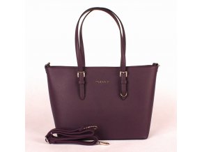 Velká pevná kabelka na rameno FLORA&CO F9126 tmavěfialová