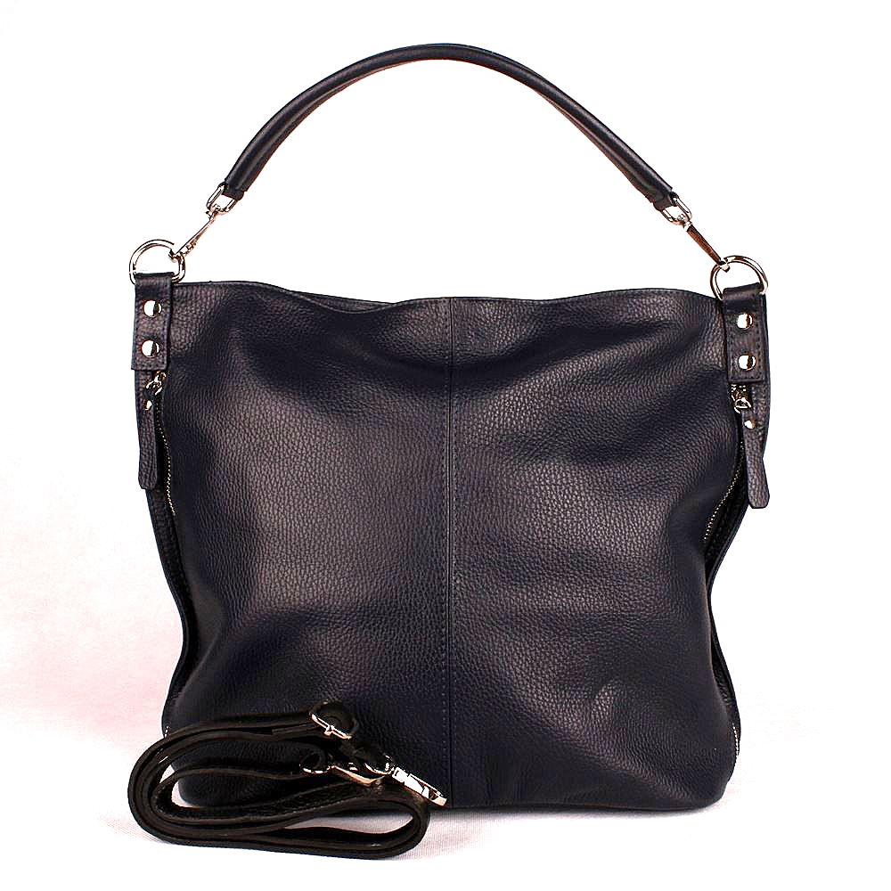 Vera Pelle Kožená kabelka na rameno i crossbody 7733 černá