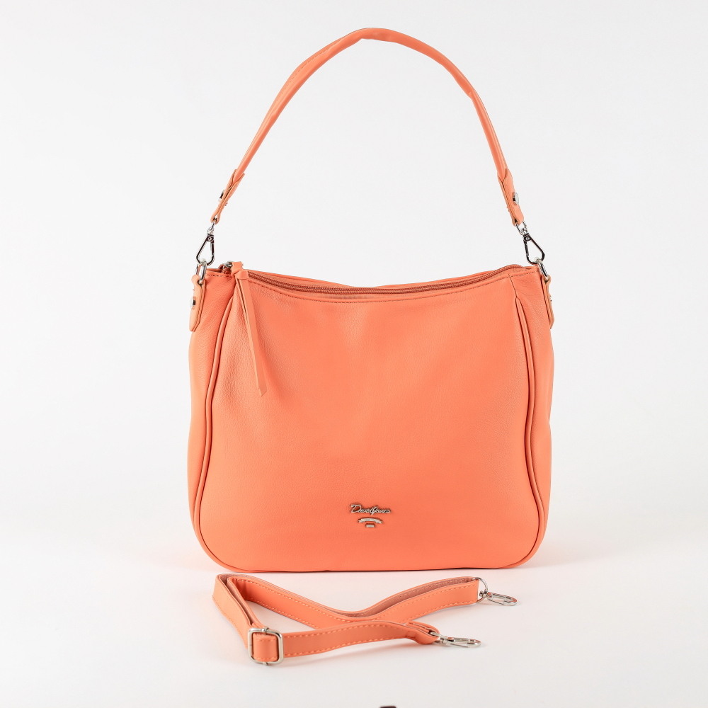 Dámská kabelka na rameno i crossbody David Jones CM5764 korálová | KabelkyproVas.cz