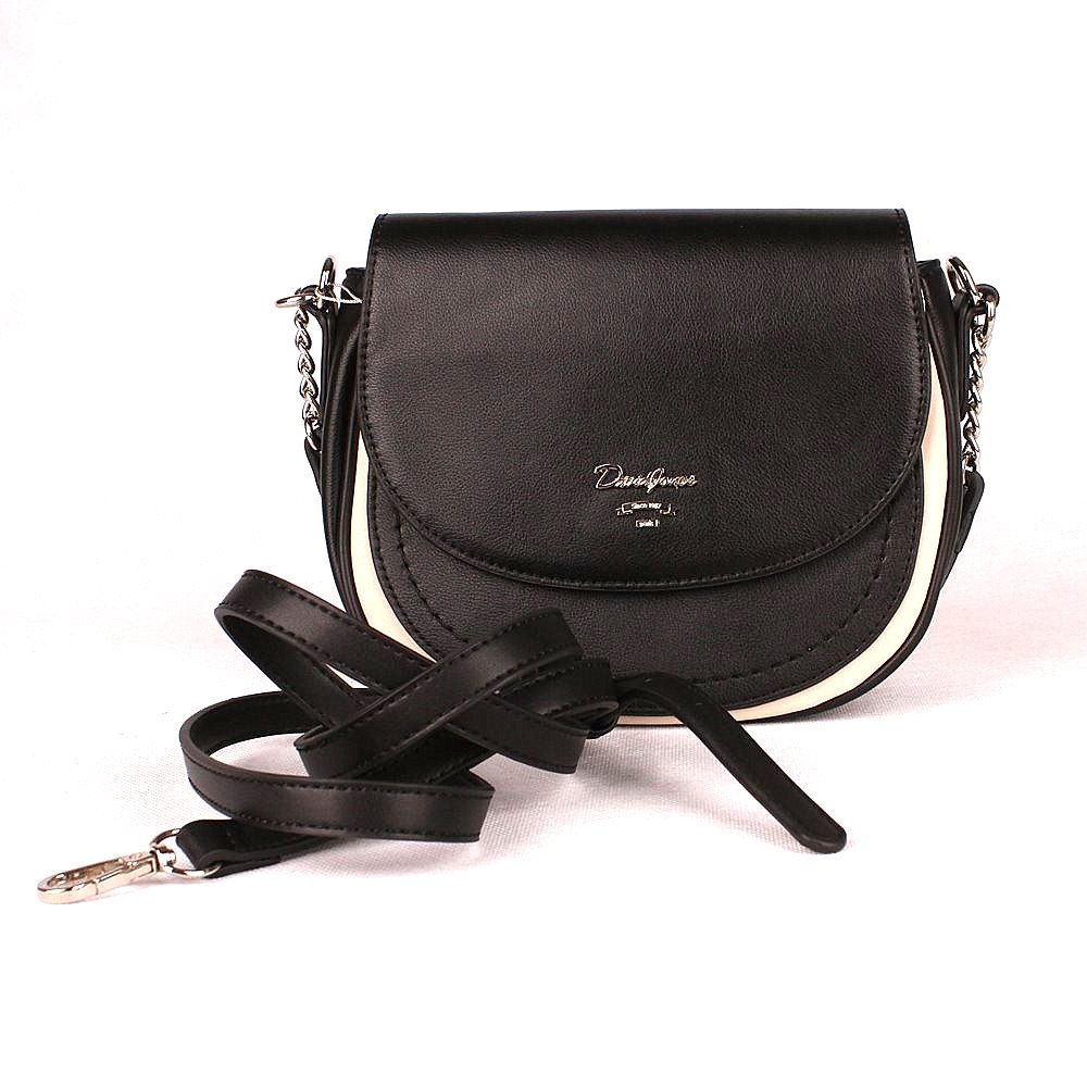 Dámská kabelka do ruky i crossbody David Jones 6204-2 černá | KablekyproVas.cz