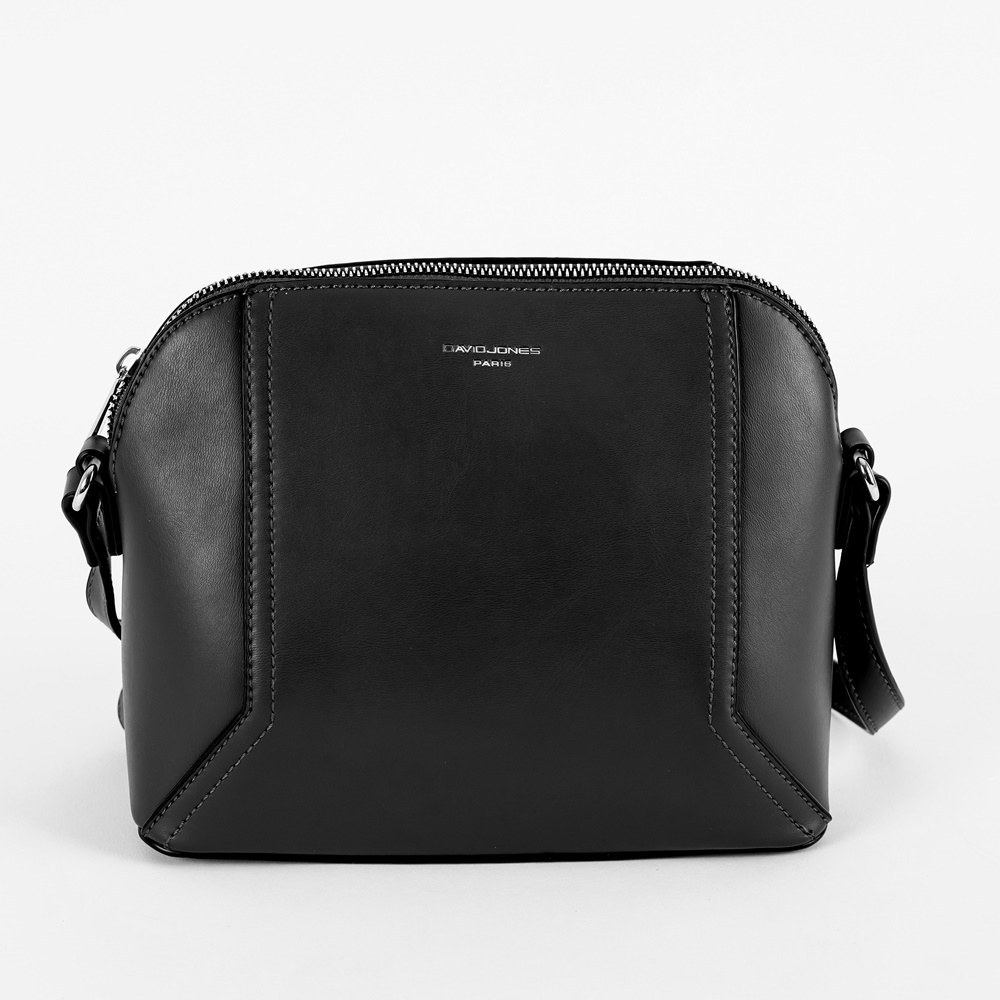 Dámská malá pevná crossbody kabelka David Jones CM5941 černá | KabelkyproVas.cz