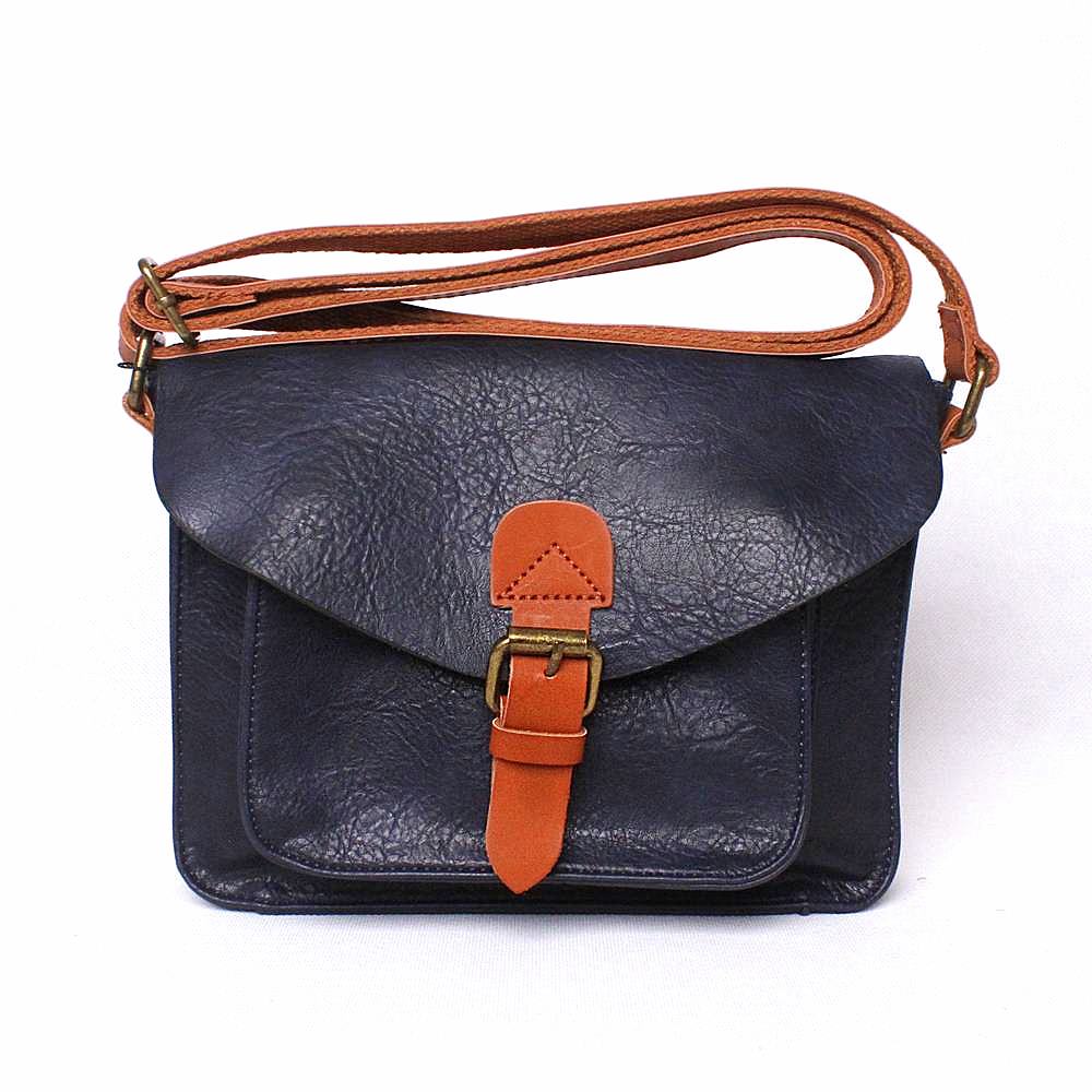 Dámská malá/střední crossbody kabelka FLORA&CO H6788 tmavěmodrá | KabelkyproVas.cz