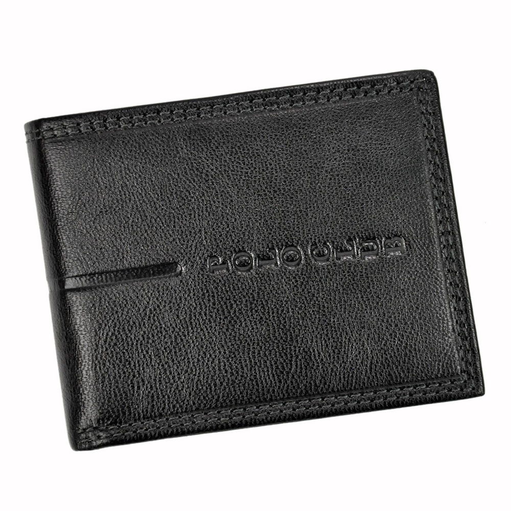 Pánská malá kožená peněženka Harvey Miller Polo Club 1530992 černá | KabelkyproVas.cz