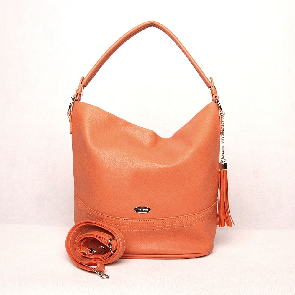 Dámská kabelka na rameno i crossbody David Jones CM6089 oranžová | KabelkyproVas.cz