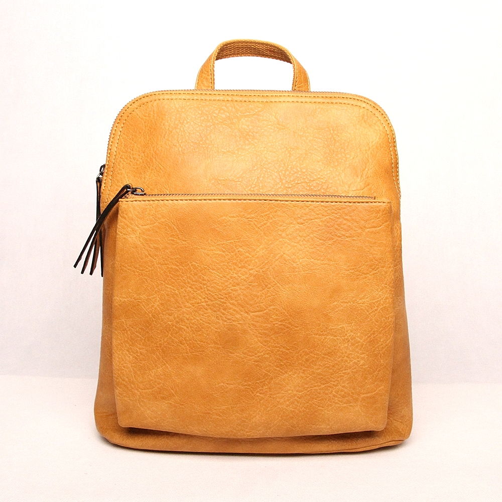 Dámský batoh/crossbody kabelka FLORA&CO H6780, obsah 8 l hořčicový | KabelkyproVas.cz