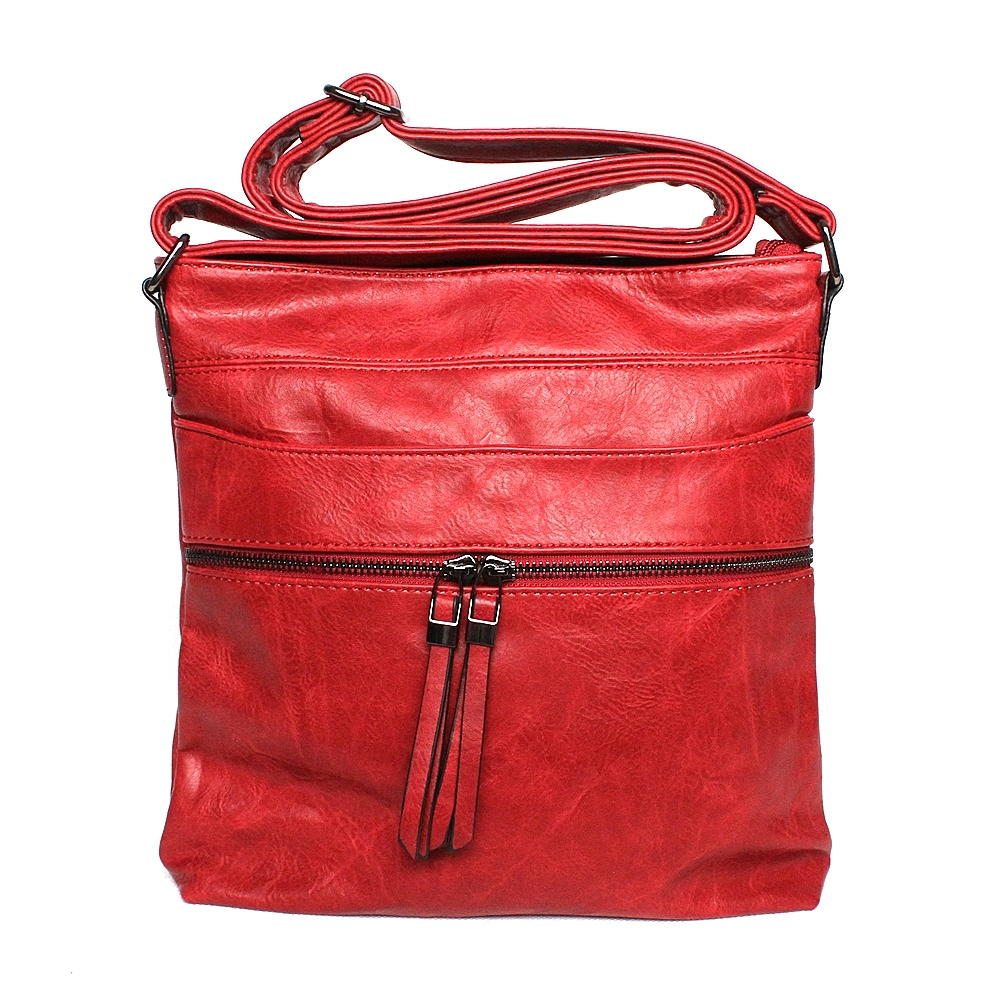 Dámská malá crossbody kabelka ROMINA & CO D219/21 tmavěčervená | KabelkyproVas.cz