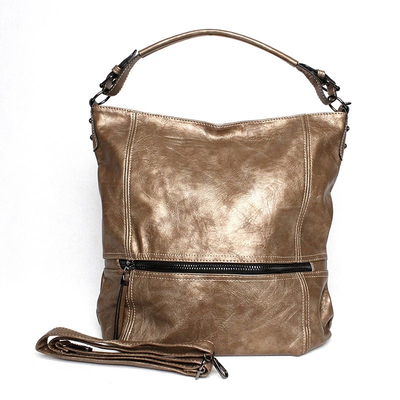 ROMINA&CO Velká kabelka crossbody ROMINA & CO D177 tmavězlatá