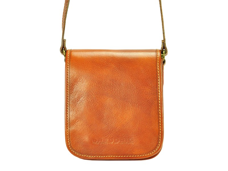 Pánská kožená malá crossbody taška Gregorio 855T světlehnědá | KabelkyproVas.cz
