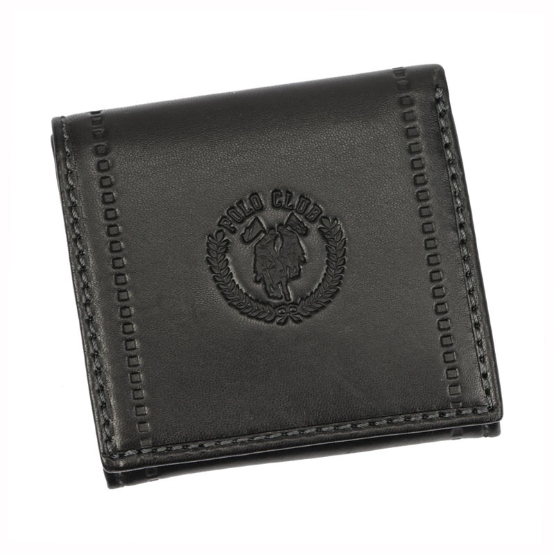 Pánská malá kožená peněženka Harvey Miller Polo Club 1725 146 černá | KabelkyproVas.cz