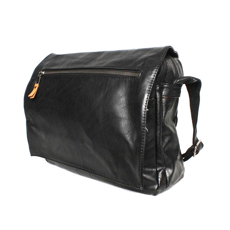 Dvouoddílová velká pánská crossbody taška MAIMAX 335-8 černá | KabelkyproVas.cz