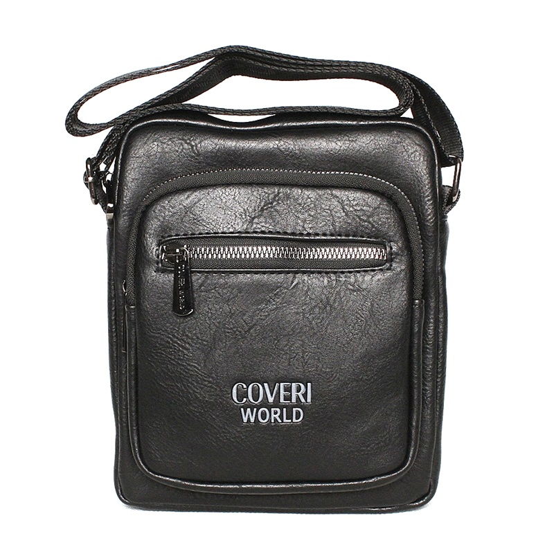 Pánská pevnější crossbody taška Coveri World CW2180 černá | KabelkyproVas.cz