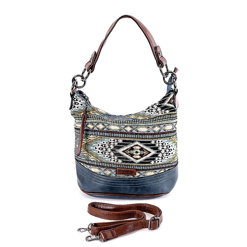 Dámská kabelka na rameno i crossbody David Jones 6651-4 modrá | KabelkyproVas.cz