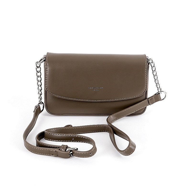 Dámská malá crossbody kabelka David Jones CM6262A khaki | KabelkyproVas.cz