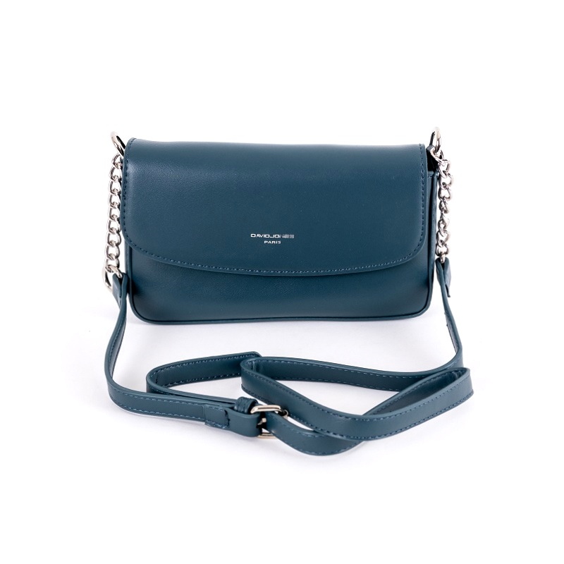 Dámská malá crossbody kabelka David Jones CM6262A paví | KabelkyproVas.cz