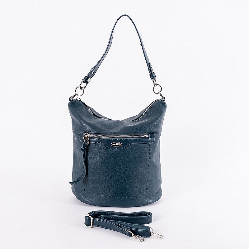 Dámská kabelka na rameno i crossbody David Jones 6603-2 tyrkysová | KabelkyproVas.cz