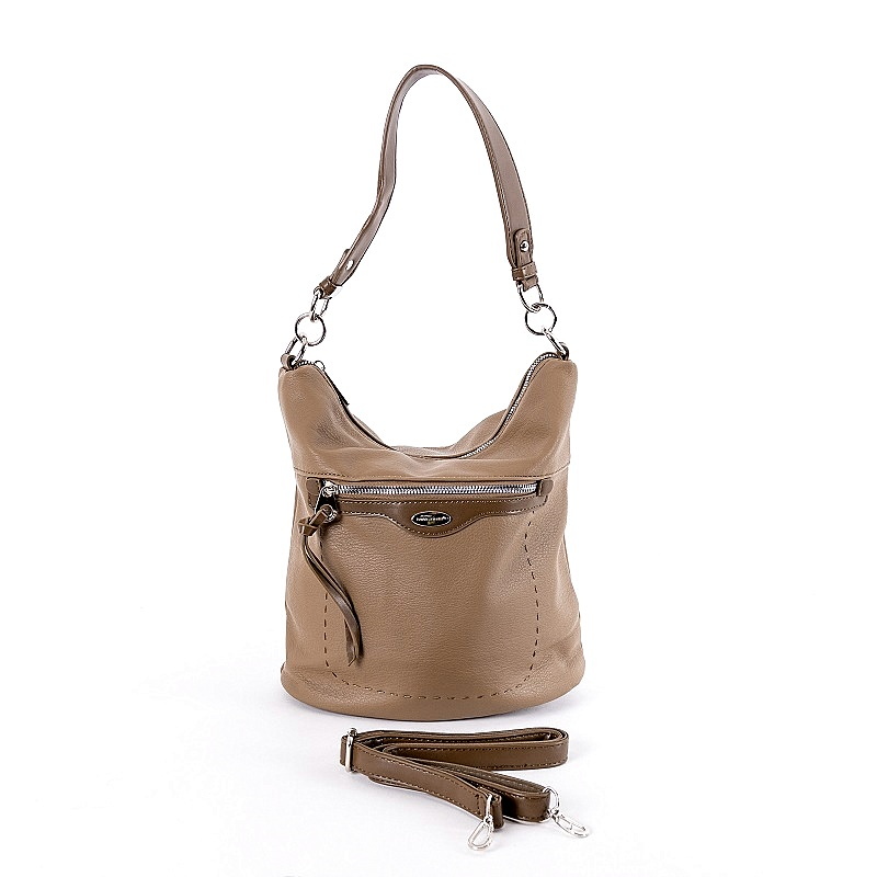 Dámská kabelka na rameno i crossbody David Jones 6603-2 khaki | KabelkyproVas.cz