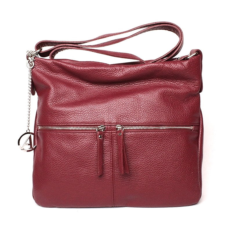 Dámská luxusní kožená crossbody kabelka Alex&Co (Gianni Conti) 808 vínová | KabelkyproVas.cz