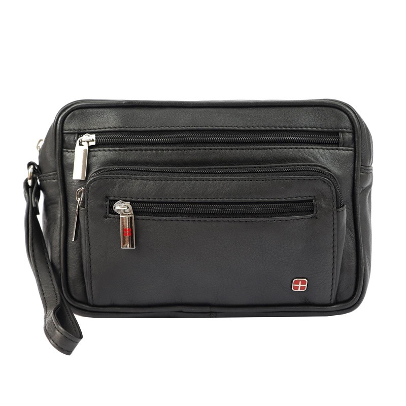 Hladká kožená pánská etue Albatross no. 104S černá