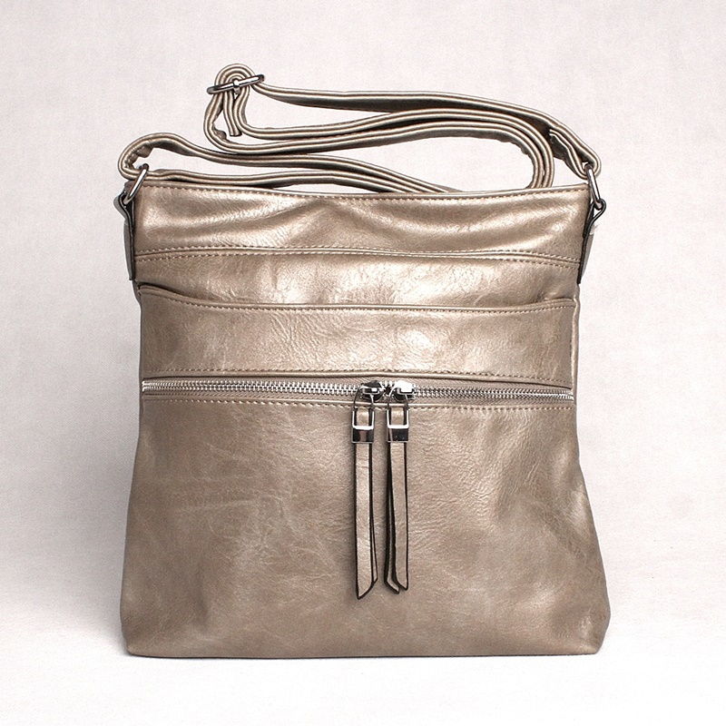 ROMINA&CO Malá crossbody kabelka ROMINA & CO D219/22 tmavěstříbrná