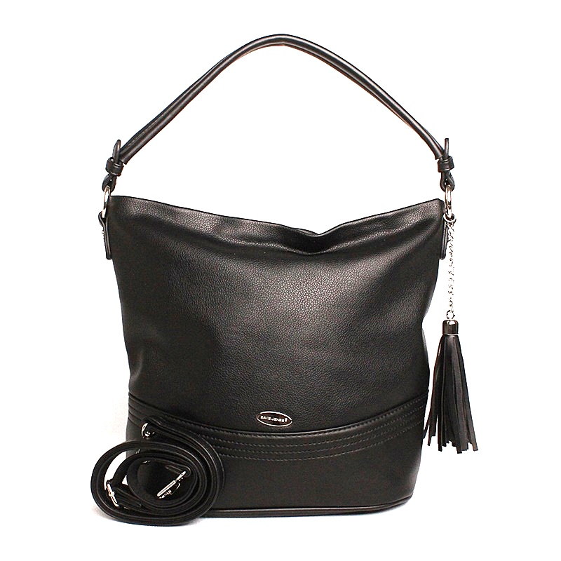 David Jones Paris Střední velká kabelka na rameno David Jones CM6442 černá