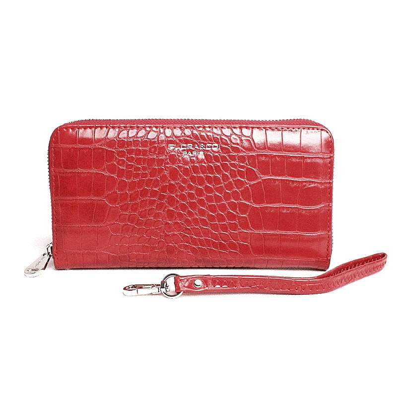 Celozipová peněženka FLORA&CO X2701 červená