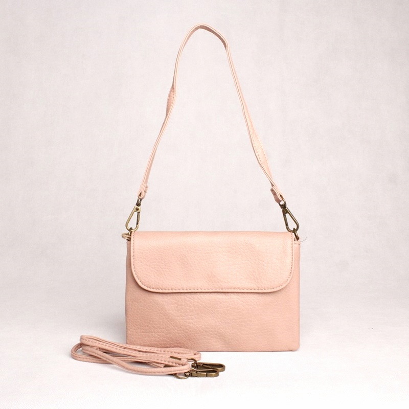 Malá crossbody kabelka či psaníčko FLORA&CO H9158 růžová