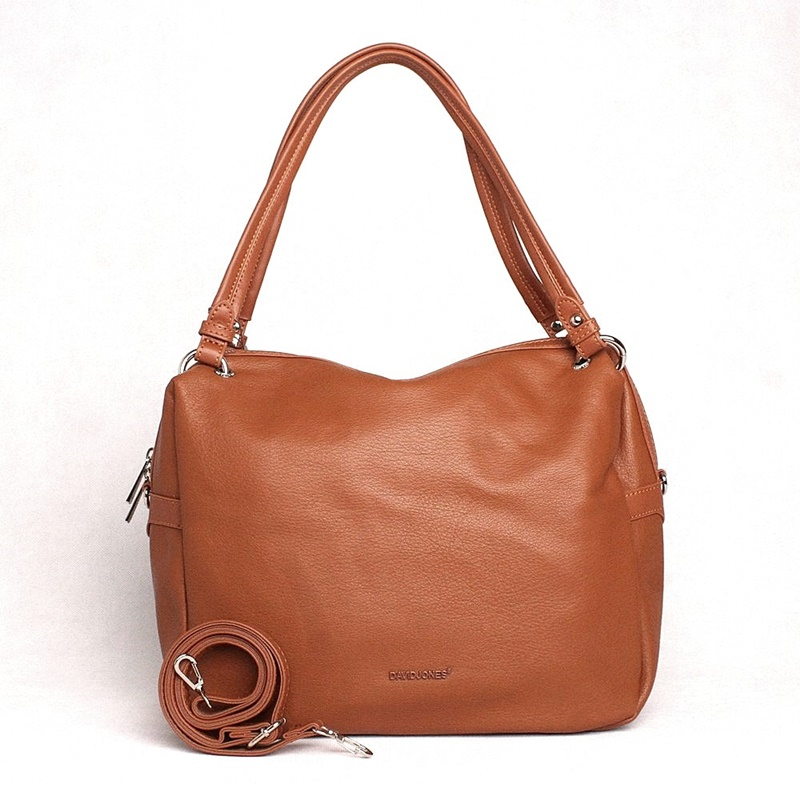 David Jones Paris Středně velká kabelka na rameno David Jones CM6007A na formát A4 hnědá