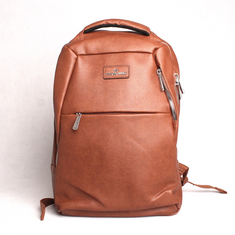 Antonio Basile (Itálie) Unisex tmavěhnědý batoh Antonio Basile no. 21 na notebook, formát A4