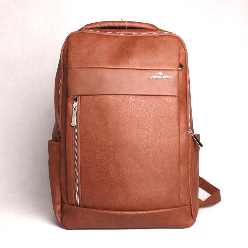 Antonio Basile (Itálie) Unisex tmavěhnědý batoh Antonio Basile no. 19 na notebook, formát A4