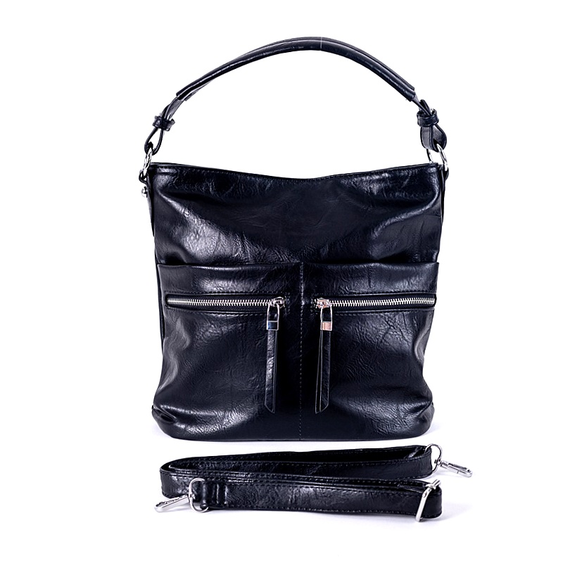 ROMINA&CO Středně velká kabelka na rameno i crossbody ROMINA & CO D191/22 černá