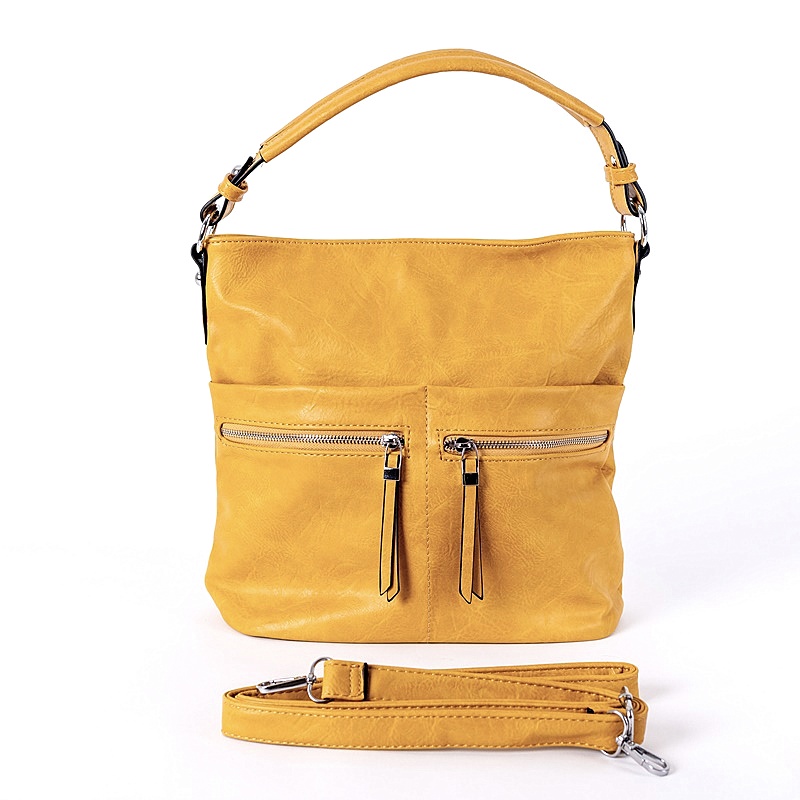 Středně velká kabelka na rameno i crossbody ROMINA & CO D191/22 žlutá