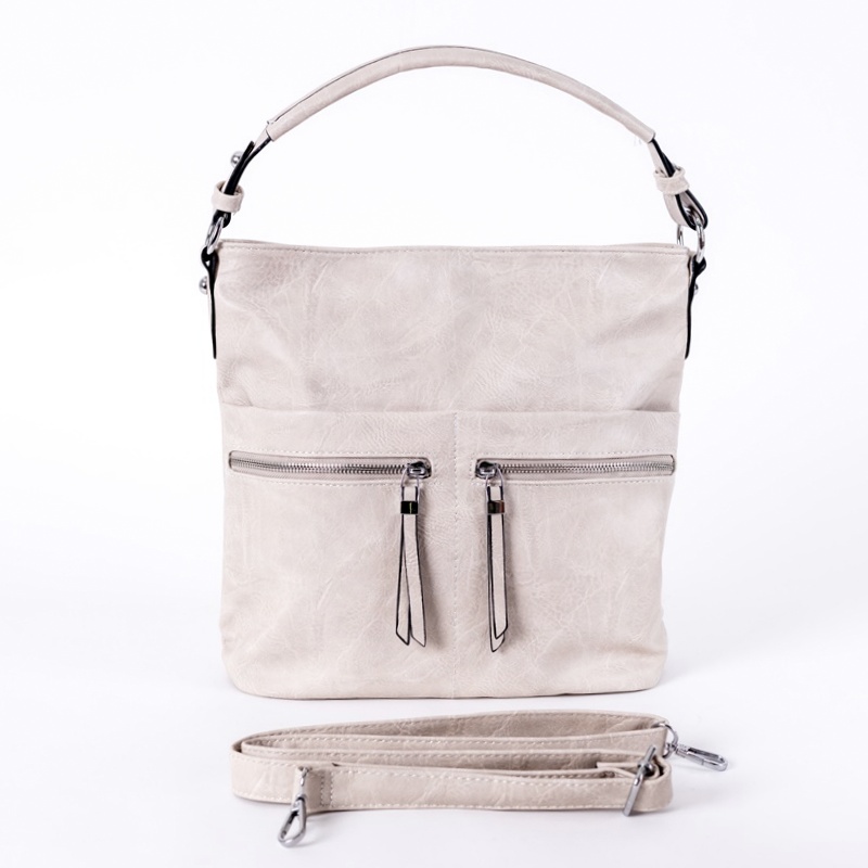 Středně velká kabelka na rameno i crossbody ROMINA & CO D191/22 béžová