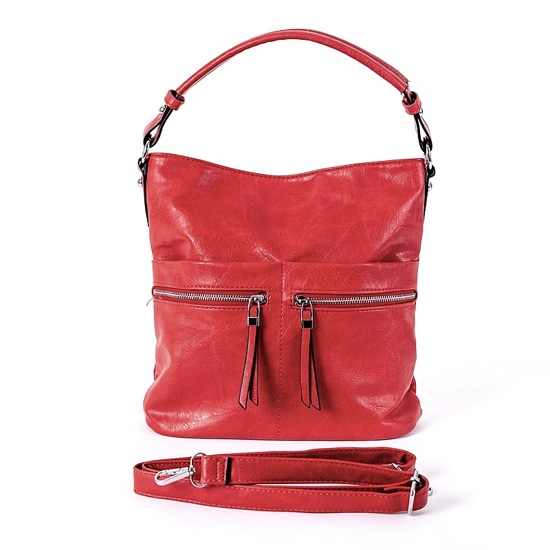 ROMINA&CO Středně velká kabelka na rameno i crossbody ROMINA & CO D191/22 červená