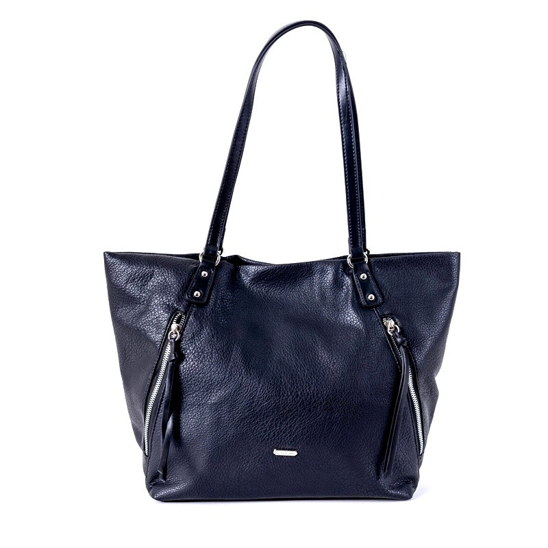 David Jones Paris Velká černá kabelka na rameno David Jones 6727-4A na formát A4
