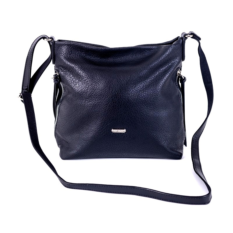 David Jones Paris Černá crossbody kabelka David Jones 6727-1A malé/střední velikosti
