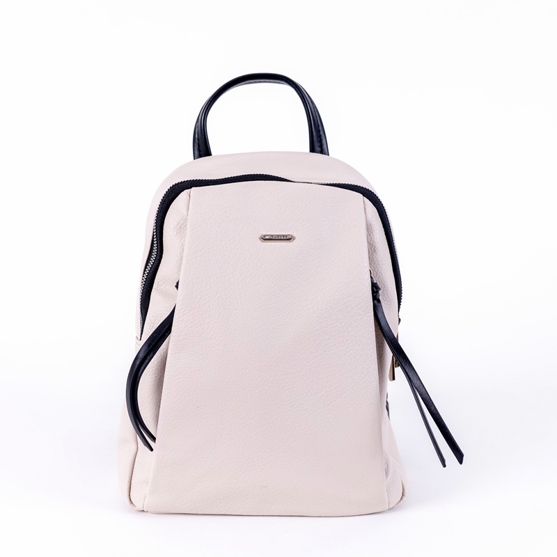 David Jones Paris Slonově-bílý batoh střední velikosti David Jones 6727-3A, obsah cca. 6 l