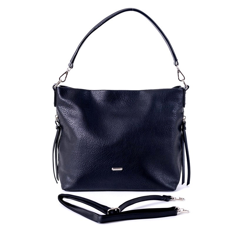 David Jones Paris Středně velká kabelka na rameno i crossbody David Jones 6727-2A černá