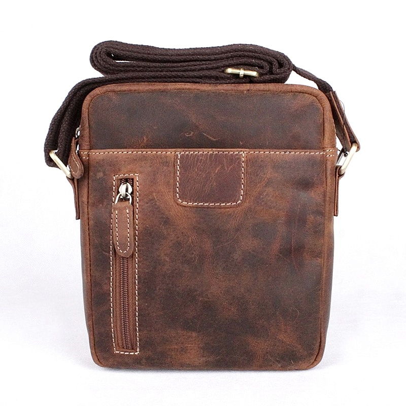 HGL (Německo) Středně velká pánská kožená crossbody taška HGL no. 622 hnědá