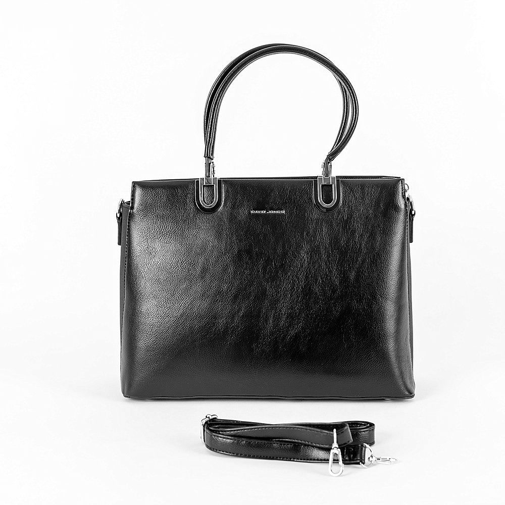David Jones Paris Tříoddílová elegantní kabelka do ruky David Jones CM6563 černá